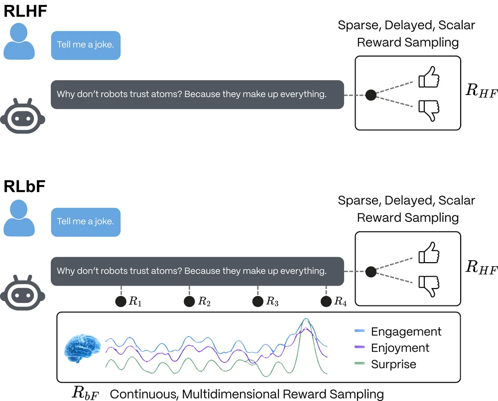 Reinforcement Learning from Brain Feedback (RLbF) for Large Language Model Improvement